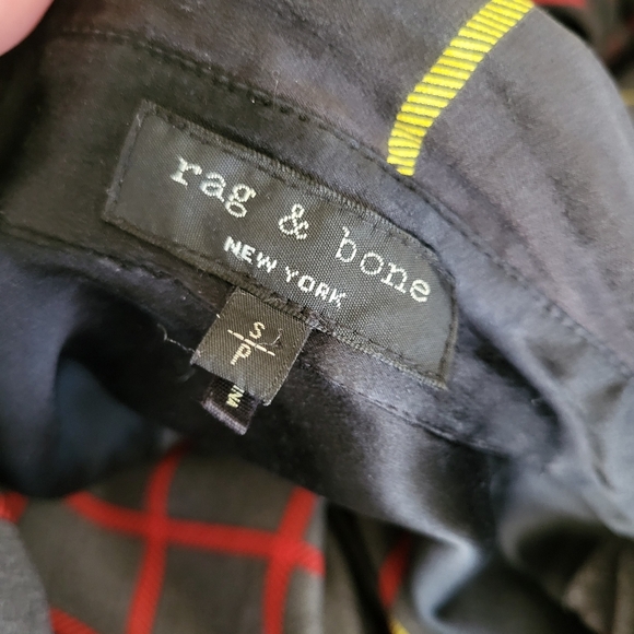 Rag & Bone Silk Shirt with Red and Yellow Accents - Picture 7 of 7